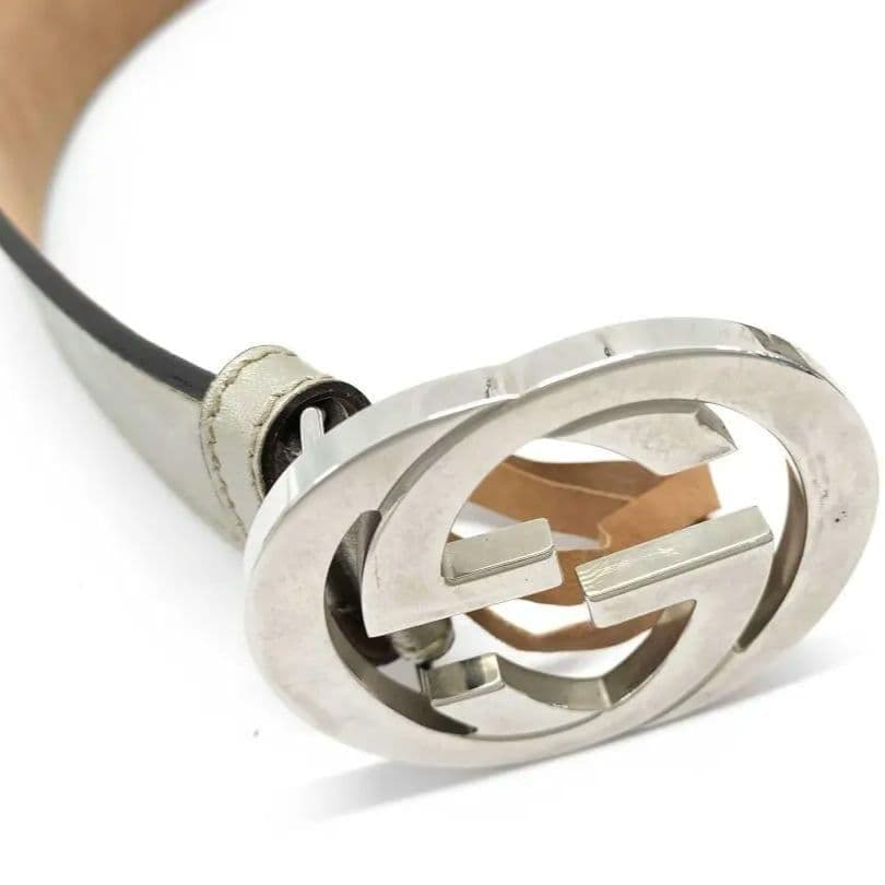 GUCCI インターロッキングG 80cm±3 シャンパンゴールド d28