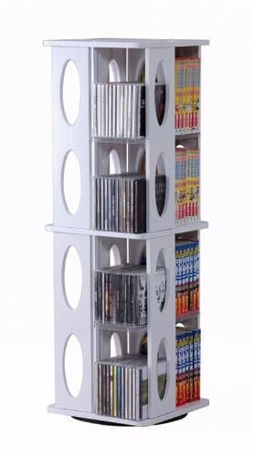 メルカリ最安値☆ 回転 式 タワーラック ホワイト 中容量