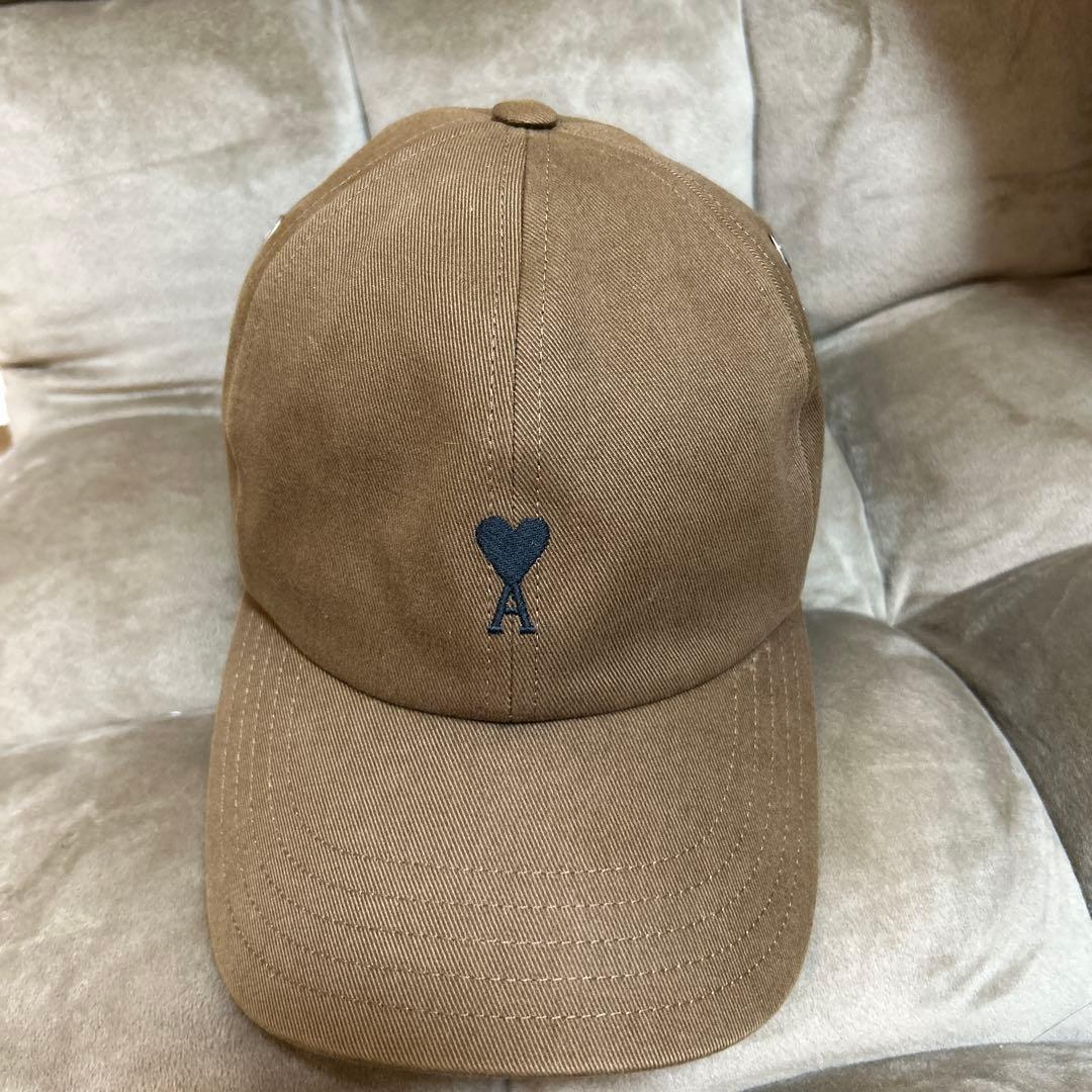 ami paris キャップ ブラウン