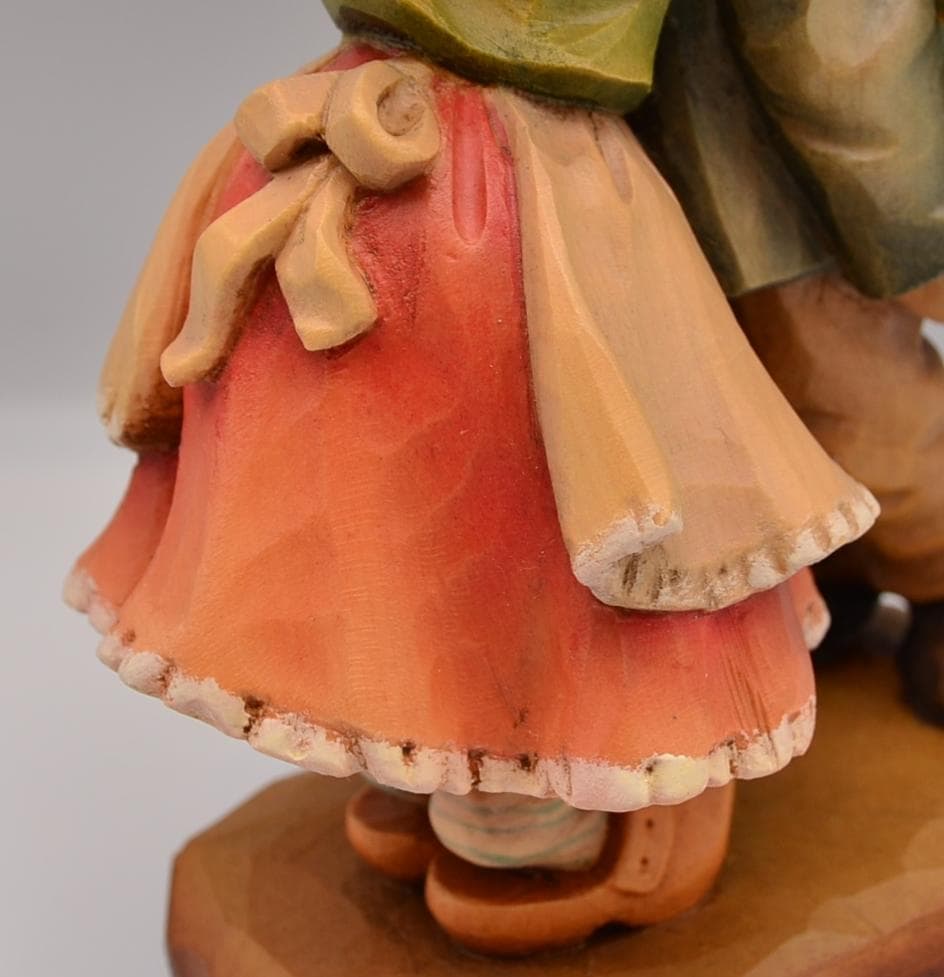 ファーストキッス　アンリ　ANRI　サラケイ　木彫り人形　イタリア　20ｃｍ