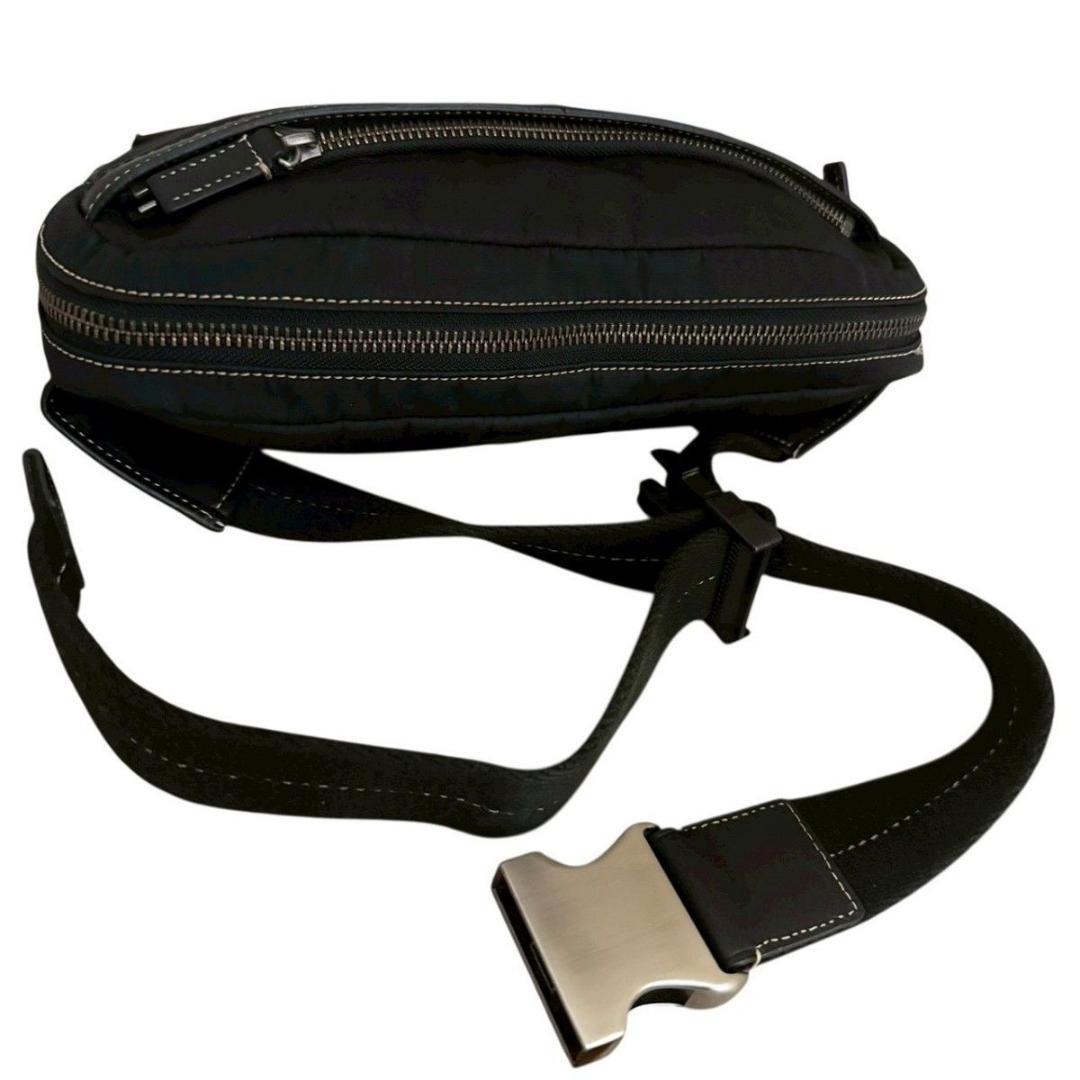 美品 COACH コーチ ウエストバッグ ウエストポーチ ナイロン レザー