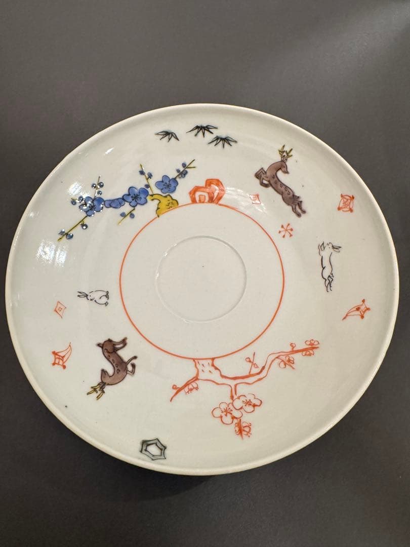 【工房あめつち】新品　陶器深皿 １枚 直径約16.5cm