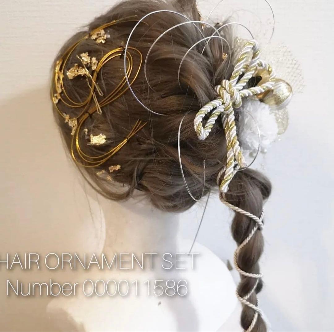 小学生　着付け簡単5点フルセット　160センチ　（髪飾り付き）着画あり　卒業式