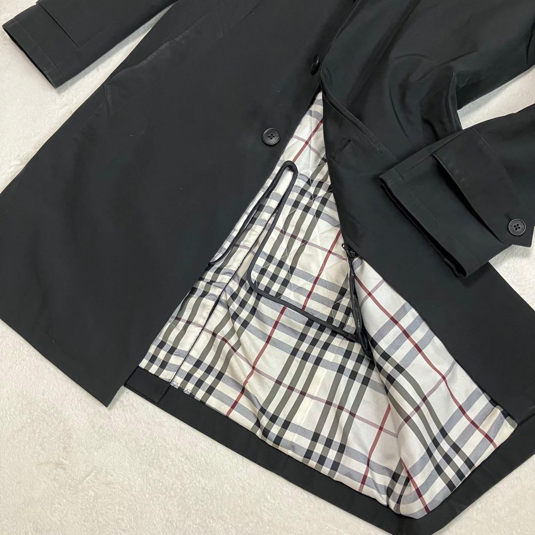 [値下げ処分価格] バーバリーブラックレーベル　ステンカラーコート　ライナー付