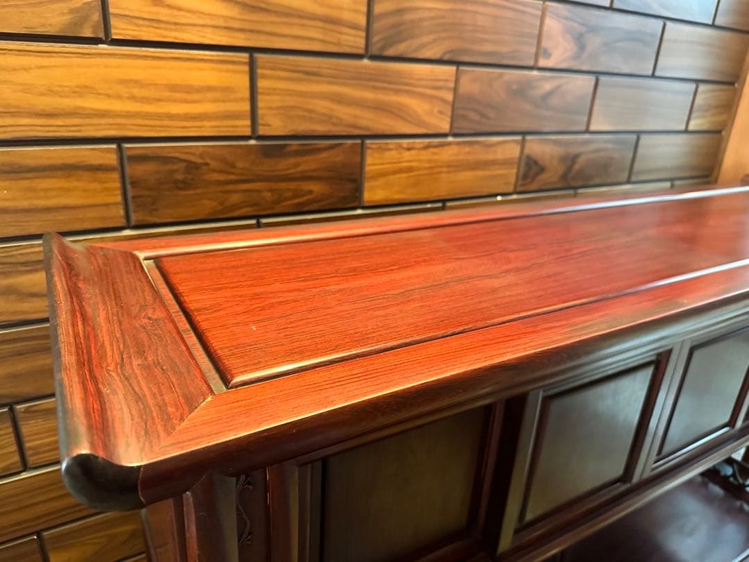 お盆限定価格！！　アンティーク　茶箪笥　紫檀　茶棚　飾り棚