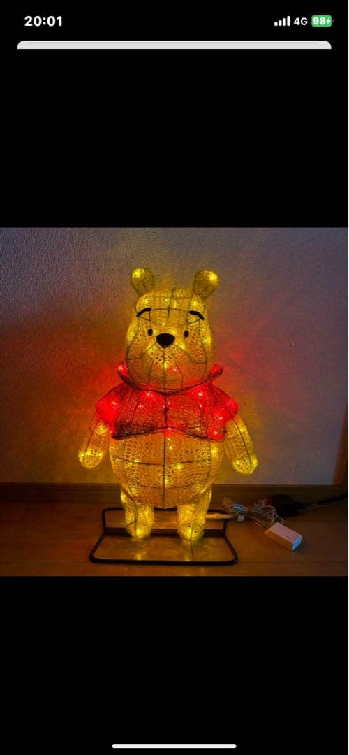 タカショー　LED　3Dモチーフライト　プーさん 大　TD-3D06L