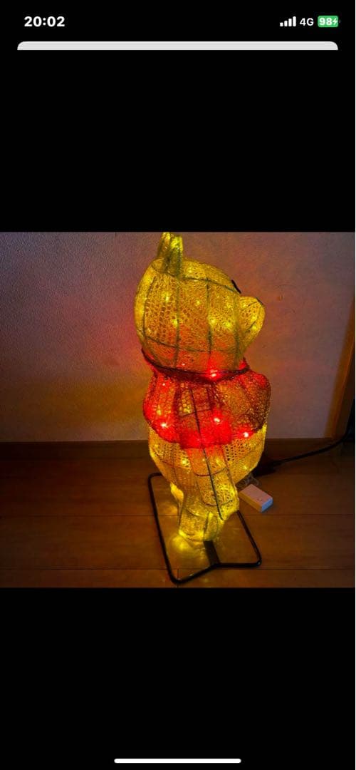 タカショー　LED　3Dモチーフライト　プーさん 大　TD-3D06L