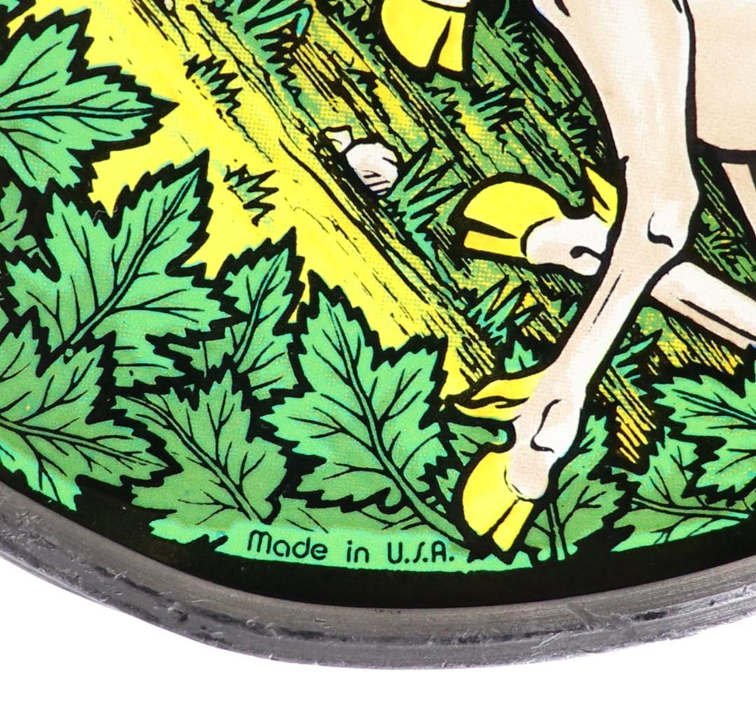 満月の夜に佇むユニコーン ヴィンテージステンドグラス タペストリー ティファニー