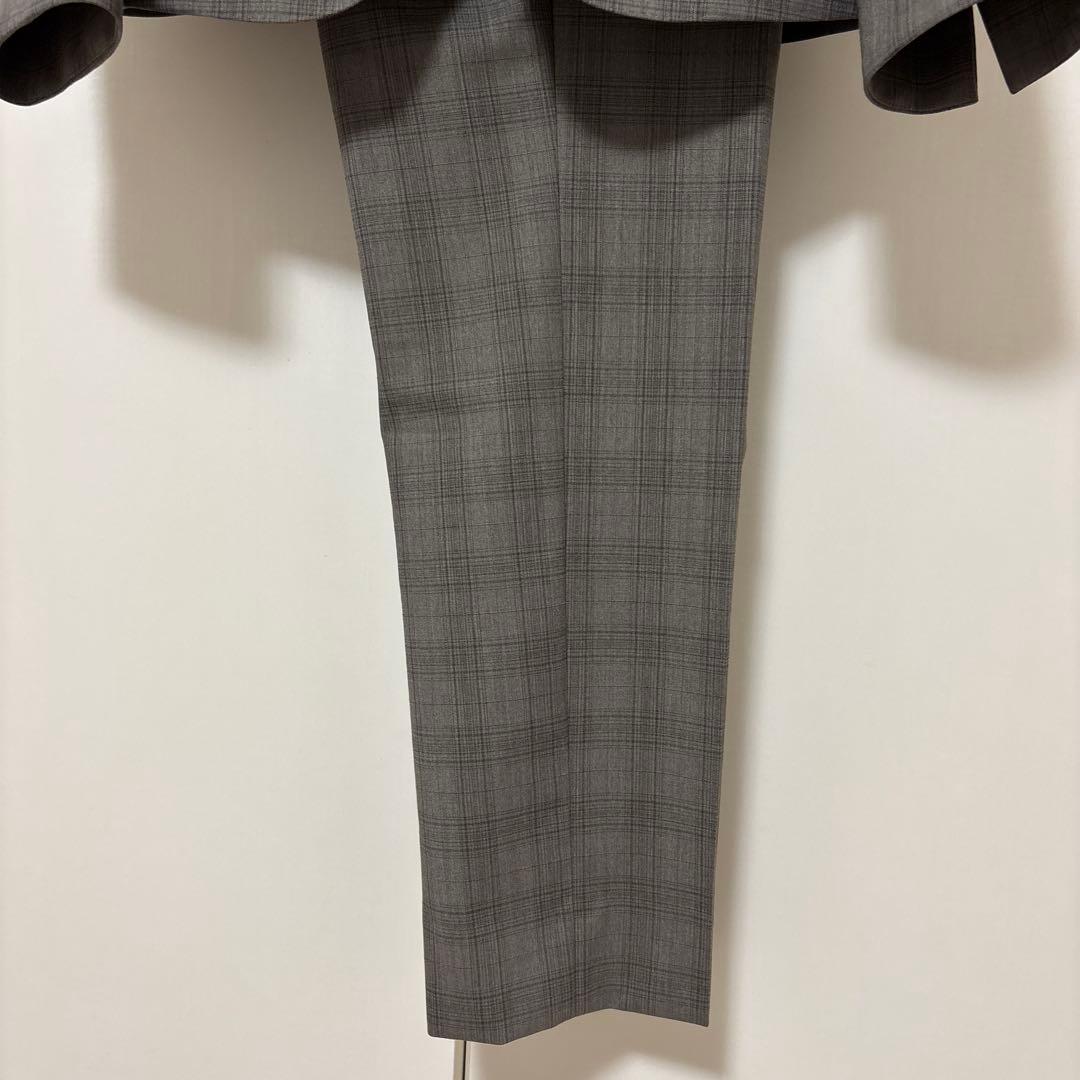 【美品】ビジネススーツ セットアップ パンツスーツ グレンチェック チェック柄