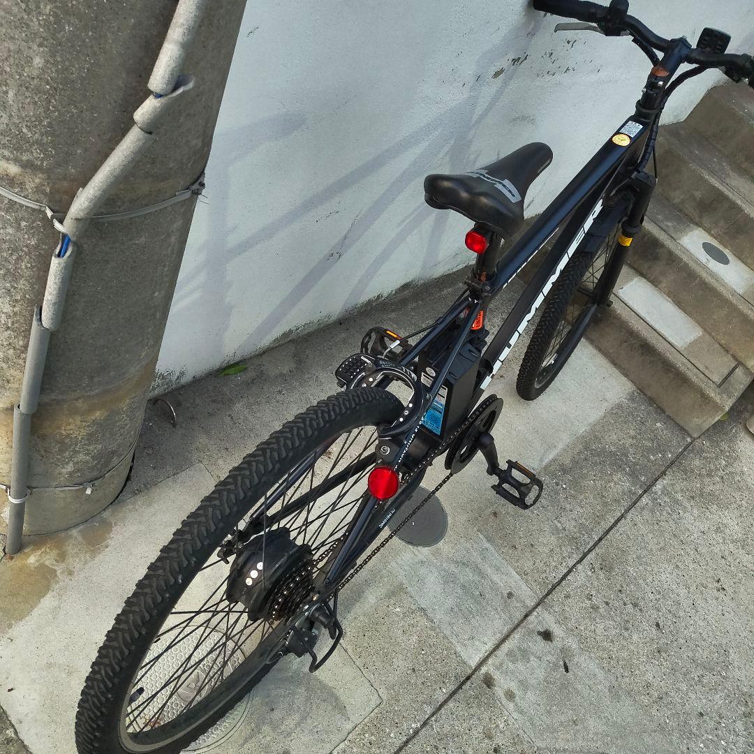 引取限定　HUMMER 電動アシスト黒 ギア　ハマー　ロードバイク　ジャンク