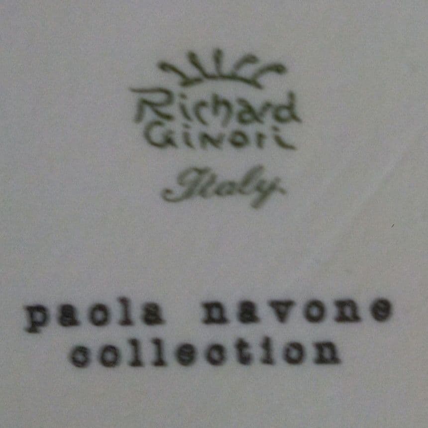 【希少】リチャードジノリ×パオラ・ナヴォーネ「カーサドルチェカーサ」ケーキトレイ