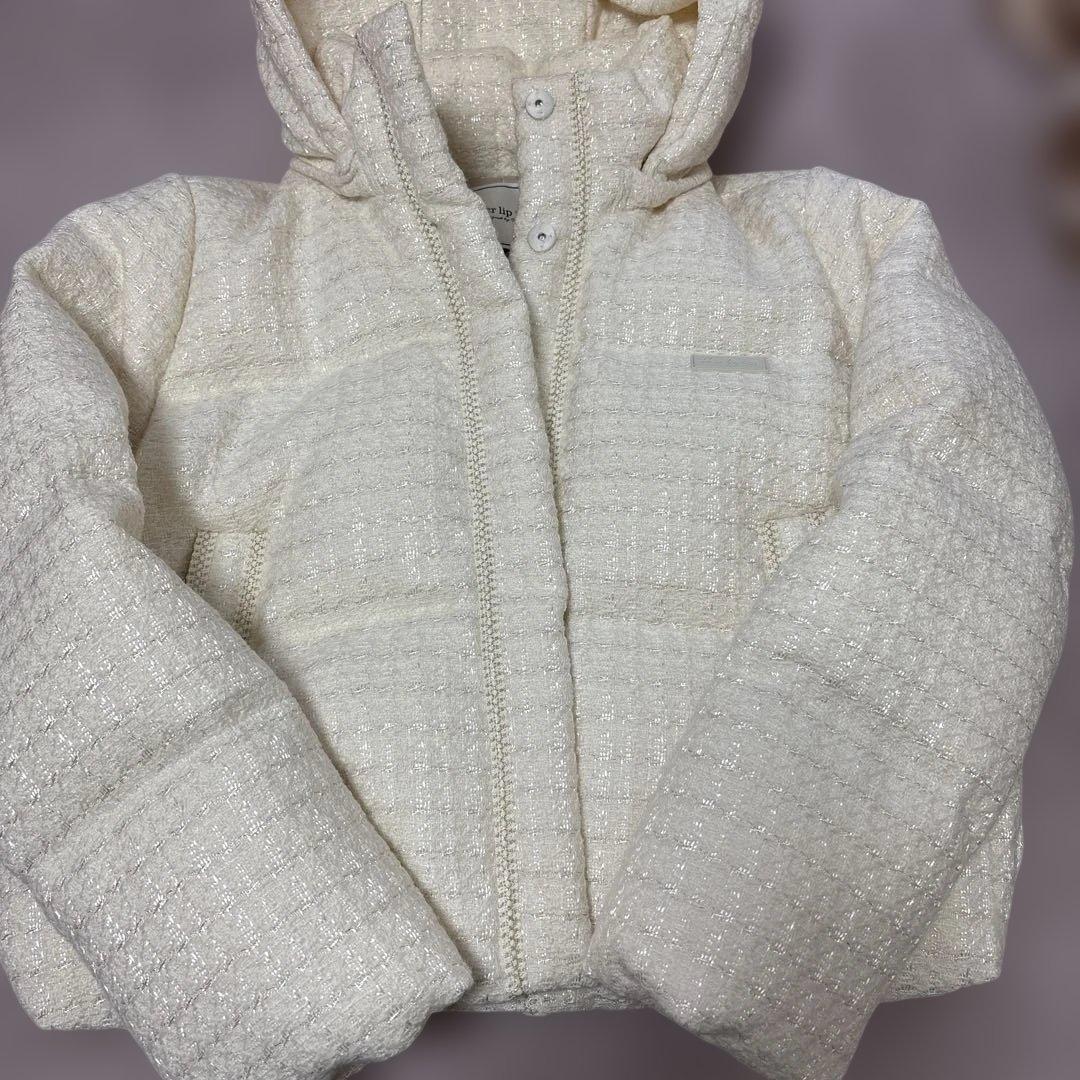 ジャケット・アウター Herlipto Hooded Tweed Down Jacket