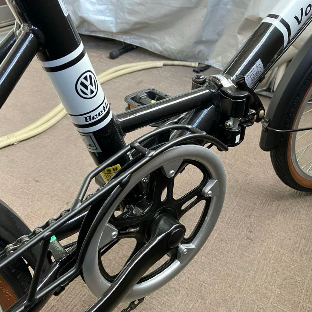 【美品】奈良〜関西圏引き渡し　20インチ フォルクスワーゲン　ブラック　自転車