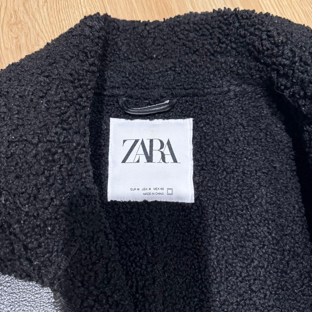 ZARA ザラ　レザージャケット　ボア　ジャケット