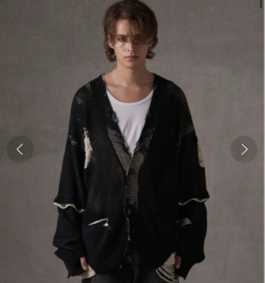 GRANCY ディストラクションデザインビッグカーディガン mサイズ