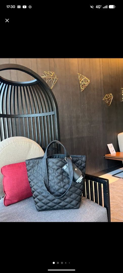 soleile 撥水 2wayトート ブラック