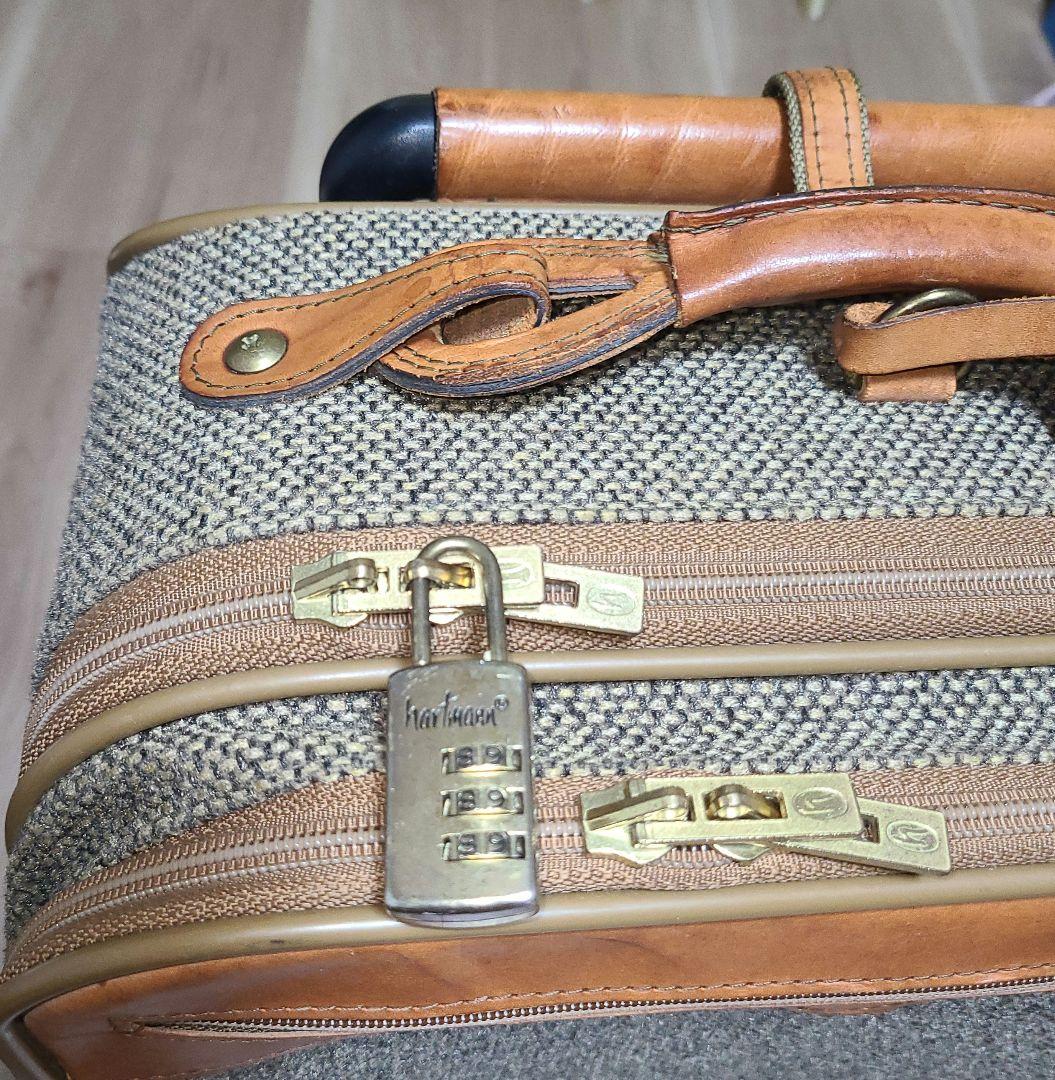 ハートマン キャリーケース ツイード/ベルティングレザー