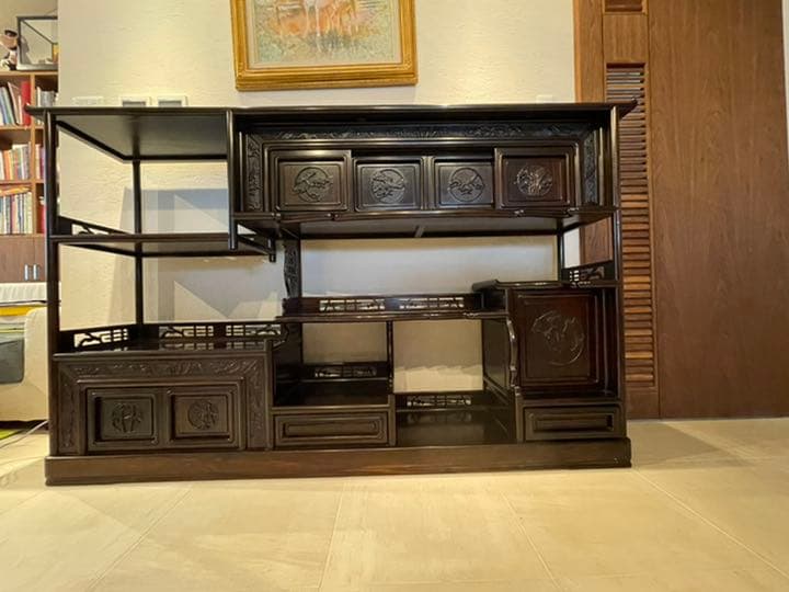 唐木家具 茶棚 茶箪笥 民芸家具