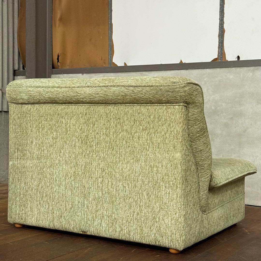 H15K42a オールドカリモク 2人掛けソファベット