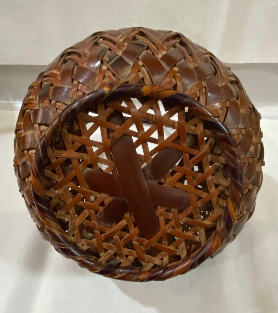 茶道具　花籠　骨董　フラワーベース