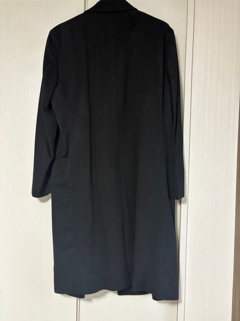 ダーバン カシミヤ100% LL黒 D'URBAN ステンカラーコート