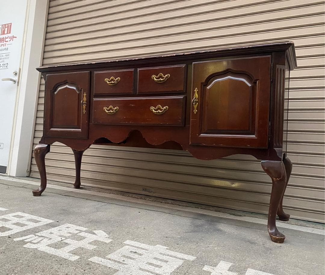 A271◆U.Sヴィンテージ「Thomasville」猫脚 サイドボード