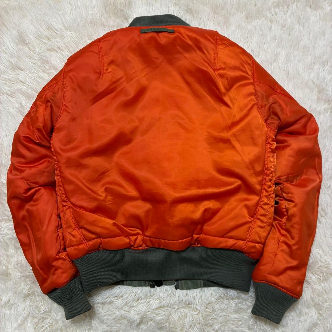 AVIREX フライトジャケット アーチロゴ コマーシャルロゴ M カーキ