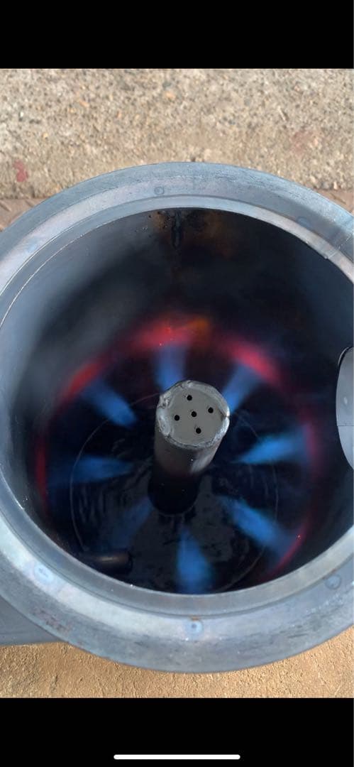 廃油ストーブ　耐熱塗装