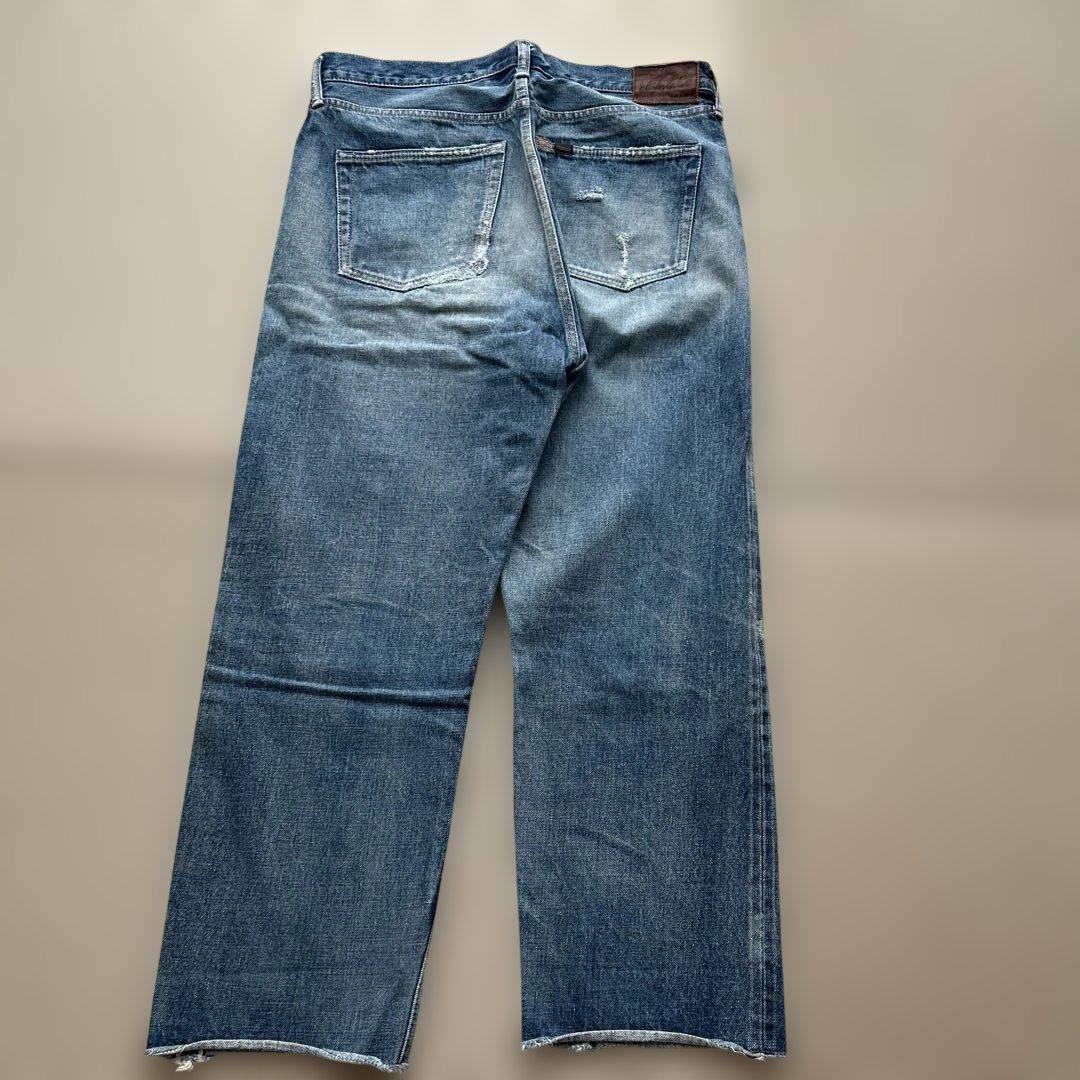 chimala チマラ　ダメージ・リペア加工デニム　オーバーサイズ