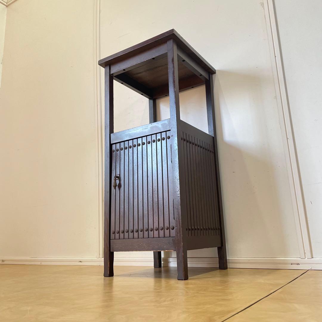 オールド カリモク 収納棚 キャビネット スリム棚 ラック ビンテージ レトロ