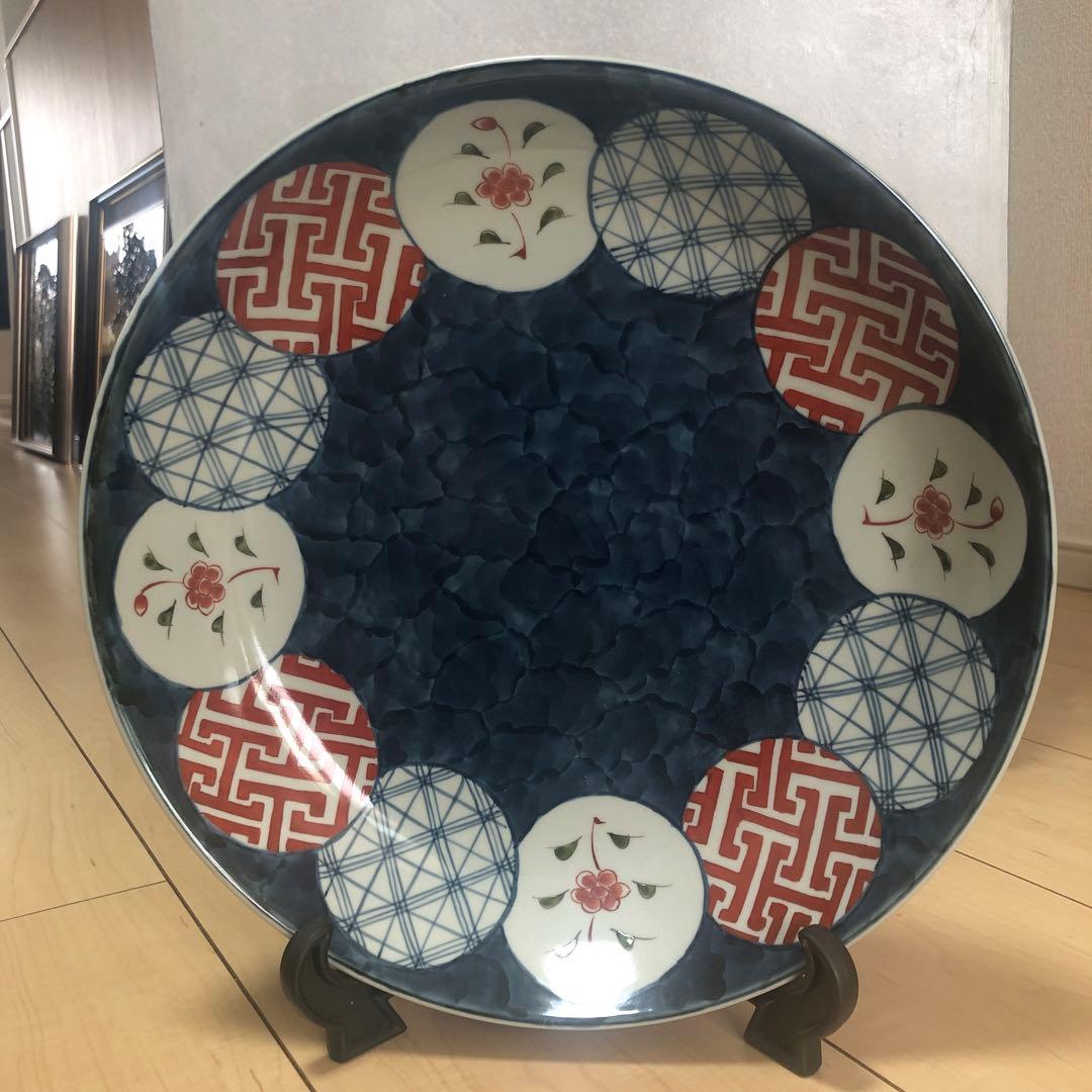 有田焼　陶祥窯　飾り皿　晴れの日　お正月　特大大皿