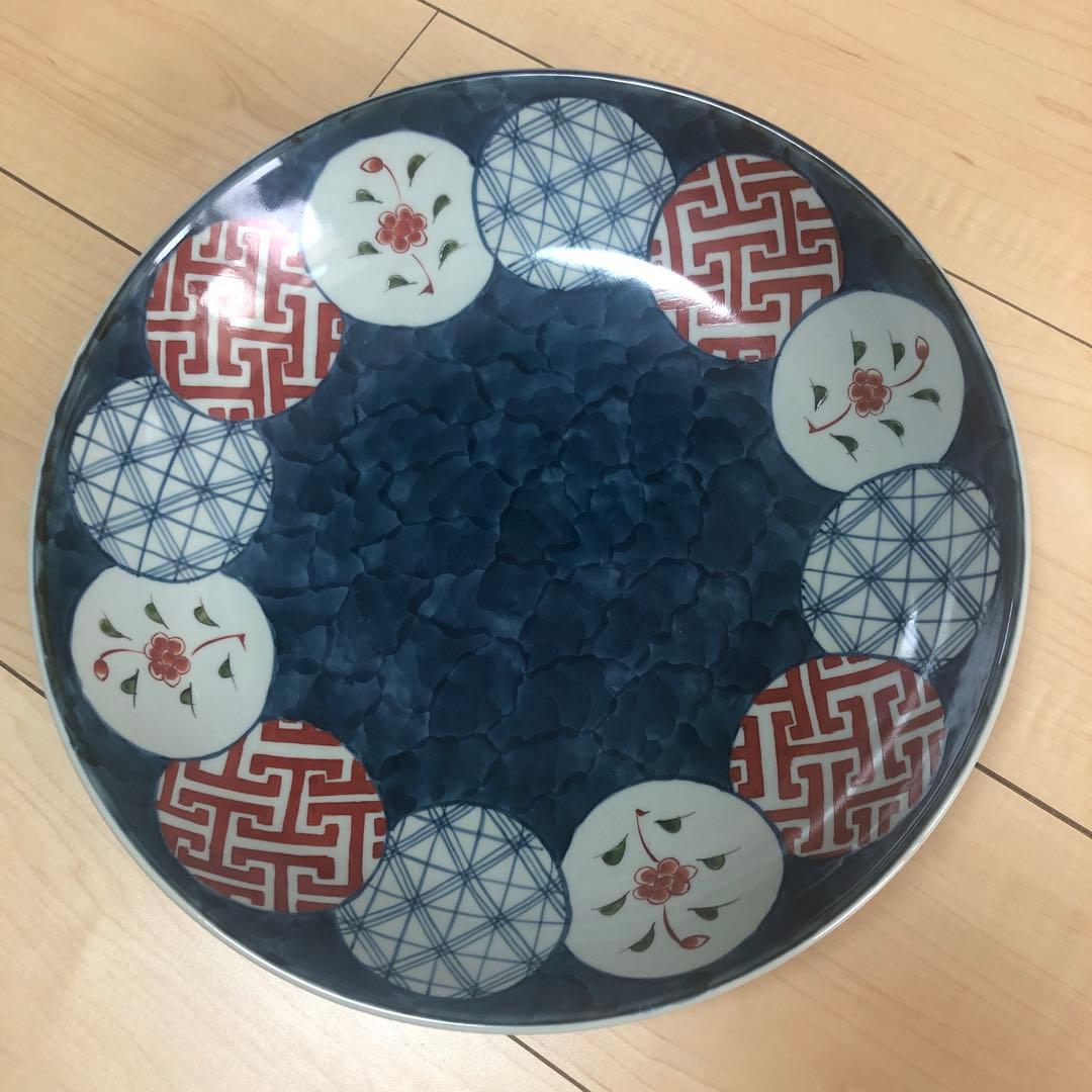 有田焼　陶祥窯　飾り皿　晴れの日　お正月　特大大皿