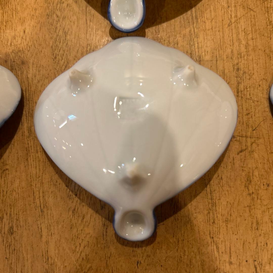 有田焼幸楽窯　錦矢羽形小付　縁起物　八枚