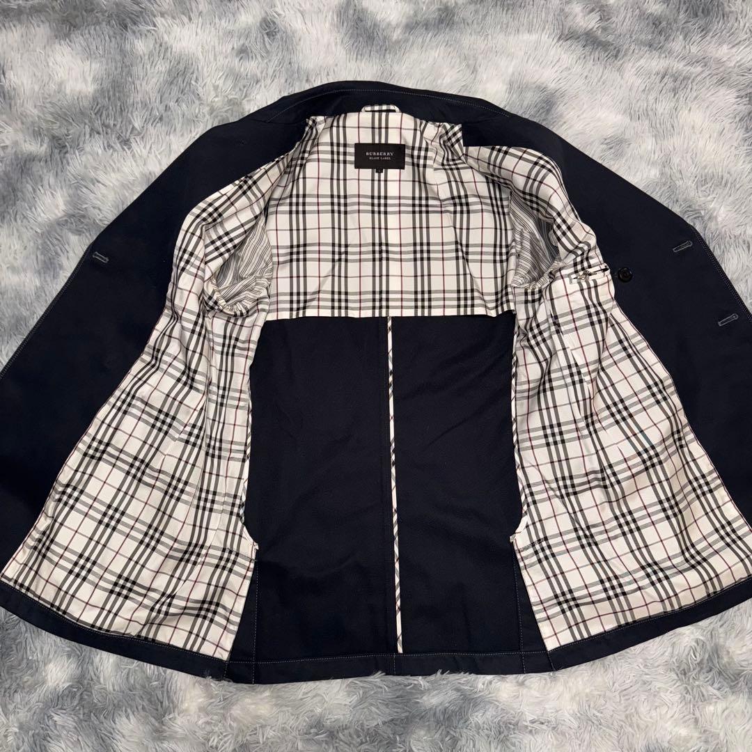 美品 BURBERRY BLACK LABEL ピーコート ノバチェック L