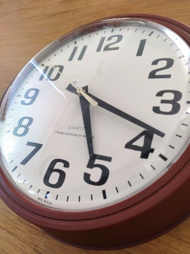 新品 米軍 Chicago Lighthouse ウォールクロック 壁掛け時計