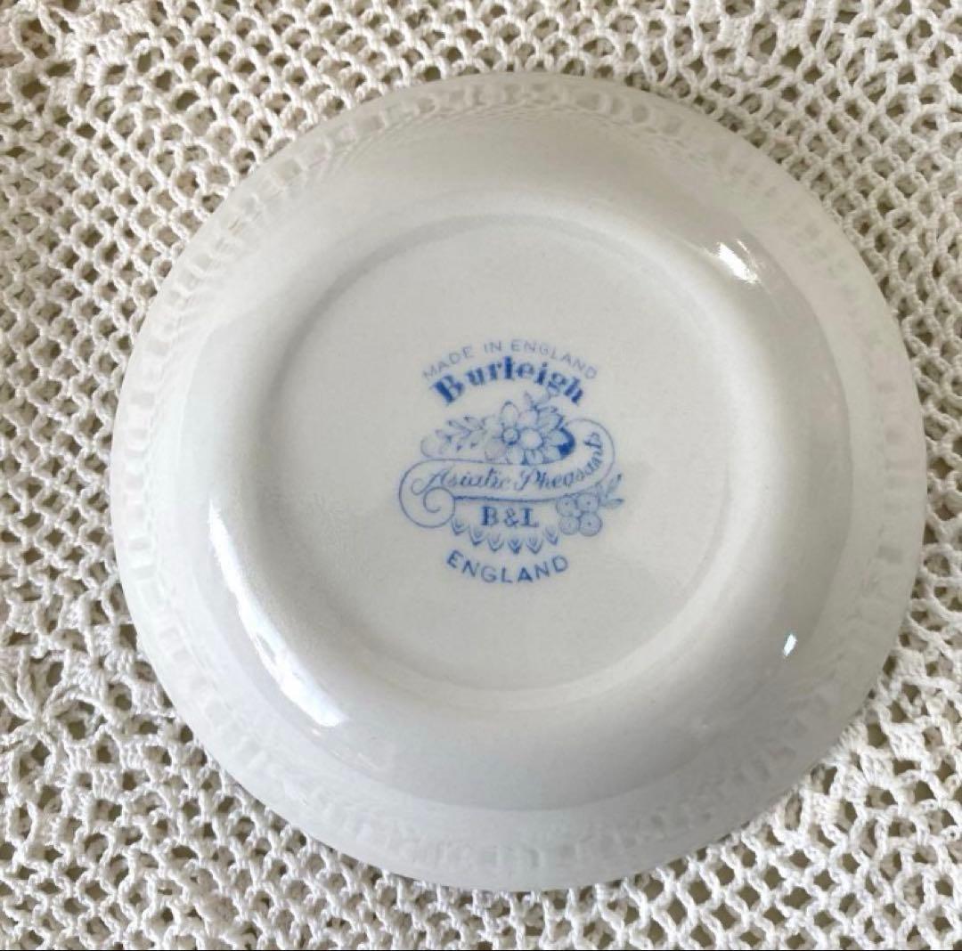 Burleigh ブルーアジアティックフェザンツ シュガーボウル ミニプレート