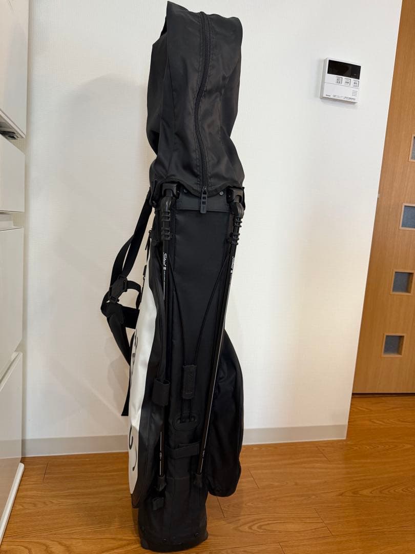 Titleist スタンドバッグ 黒x白 キャディーバッグ