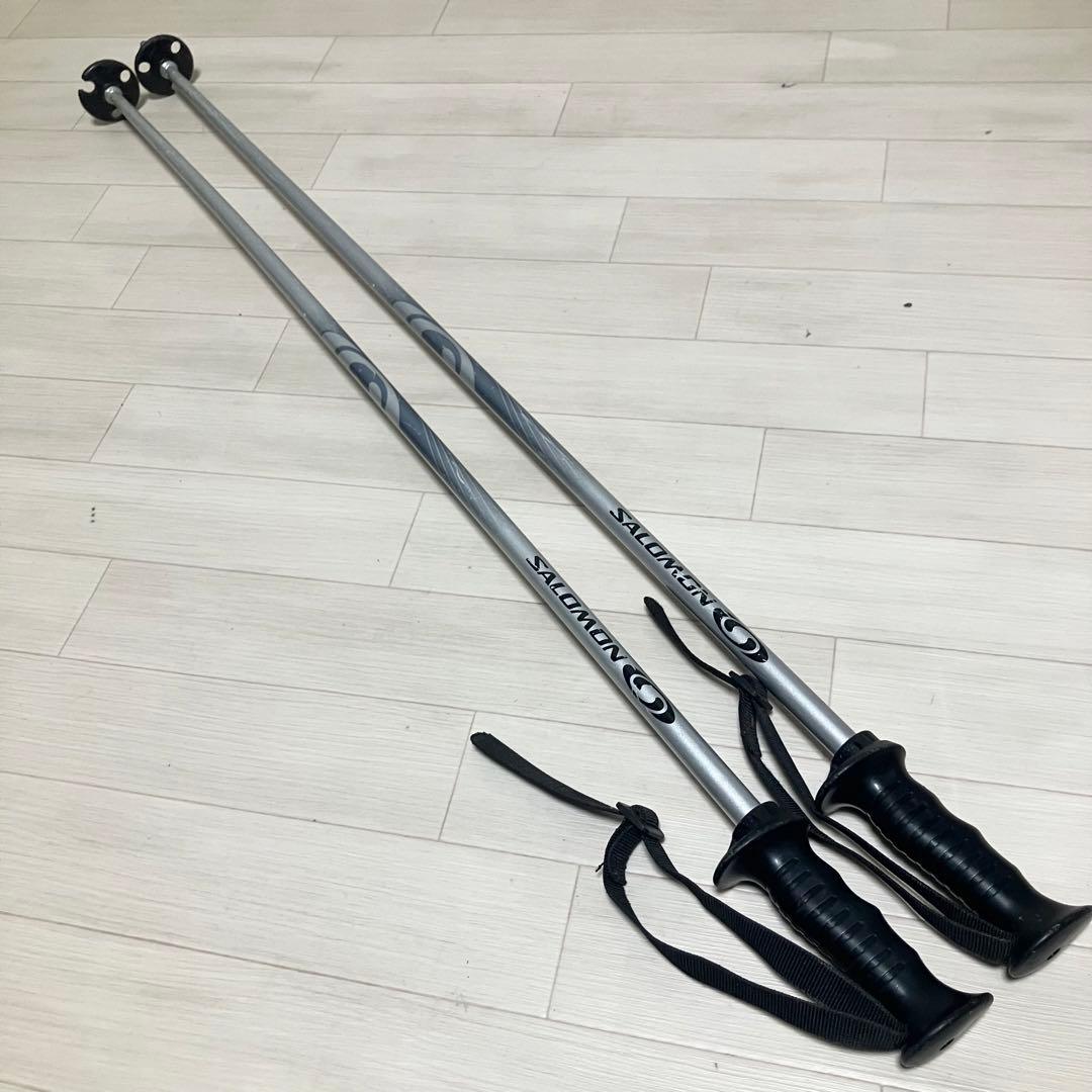SALOMON 3V demo8サロモン スキーセット155cm/ストック付