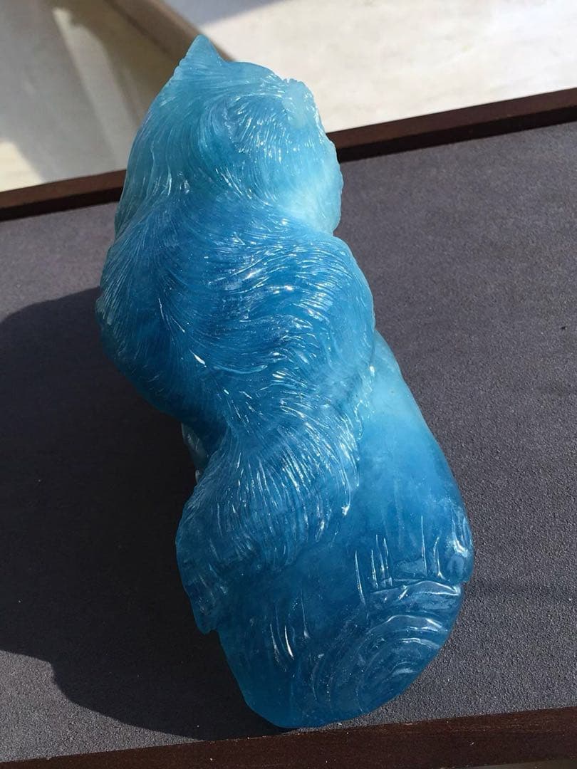 ⭐︎【天然】アクアマリン 置物 703g