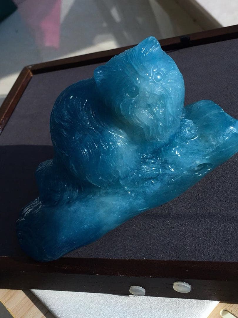 ⭐︎【天然】アクアマリン 置物 703g