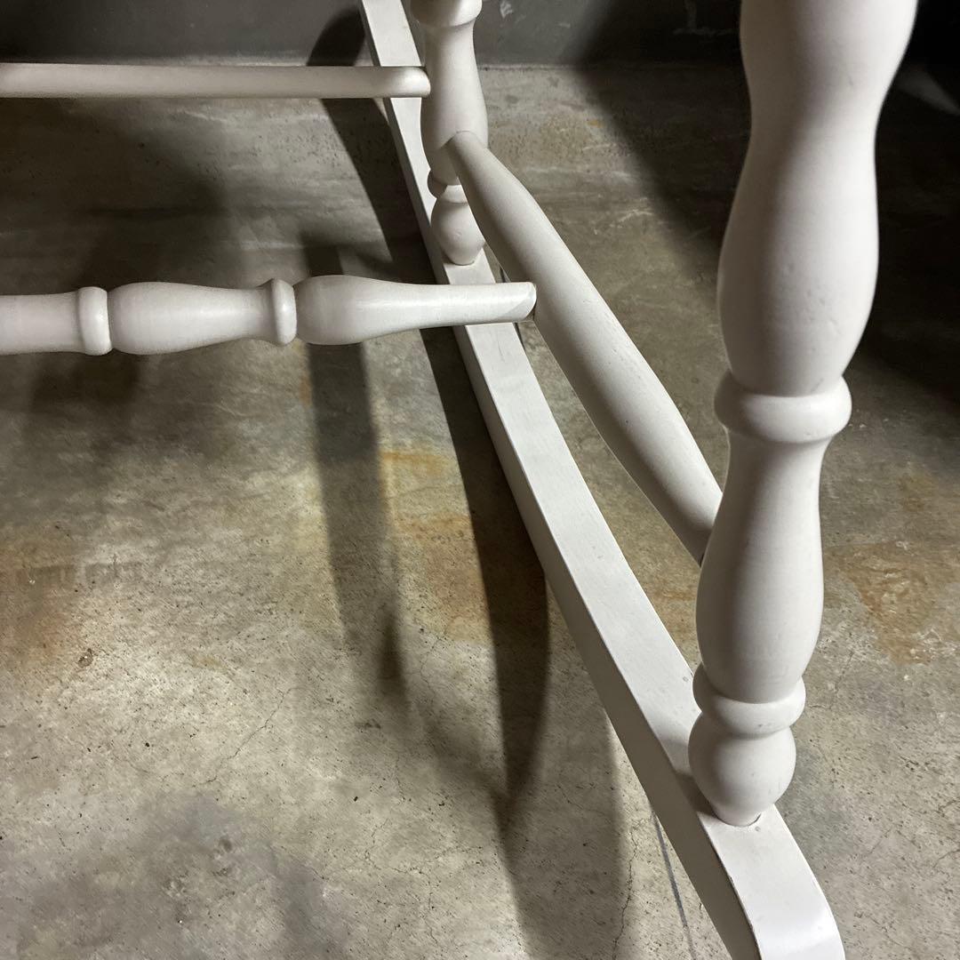 アンティーク ASAHI KYOUHAN ロッキングチェア　ホワイト 椅子 イス