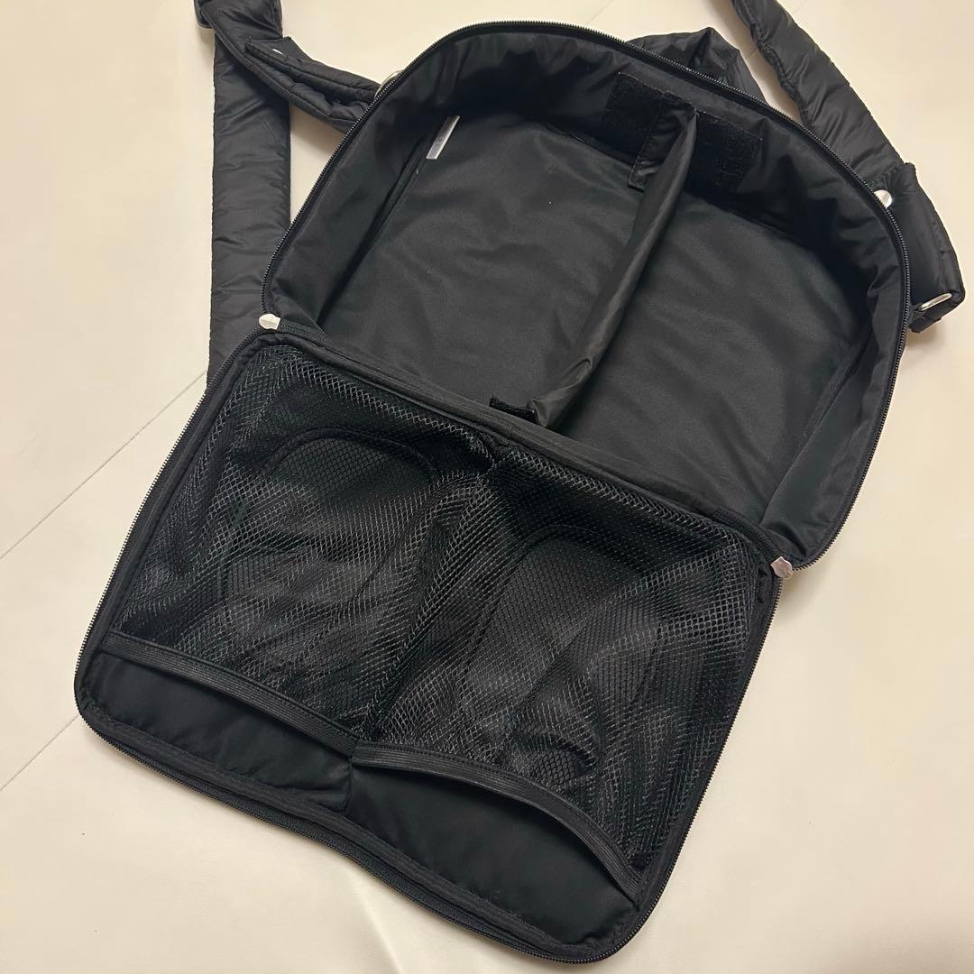 calin カラン　キルティングマザーズポーチバック　　ブラック