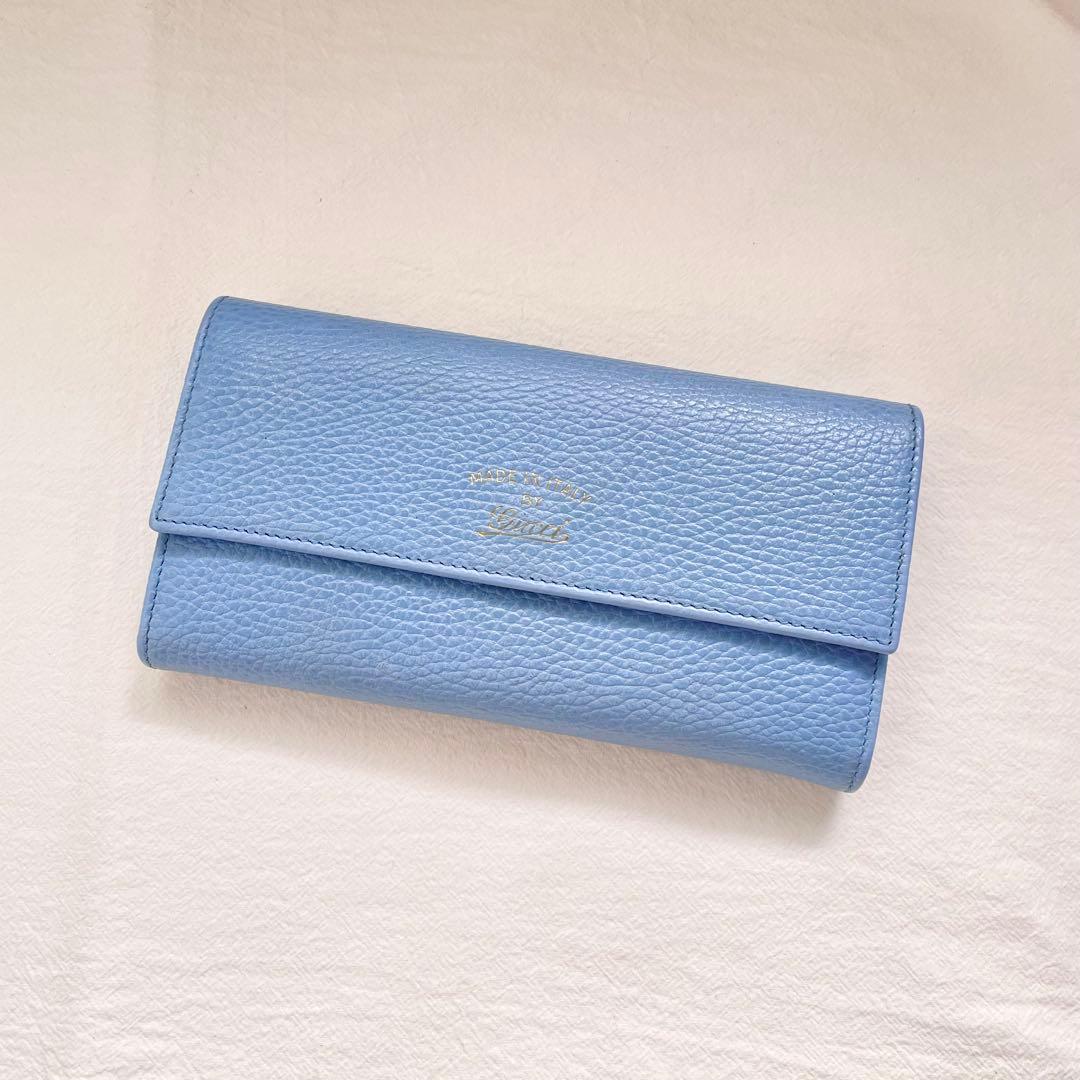 GUCCI グッチ フラップ 長財布　スイング　2つ折り財布　極美品1221-⑥