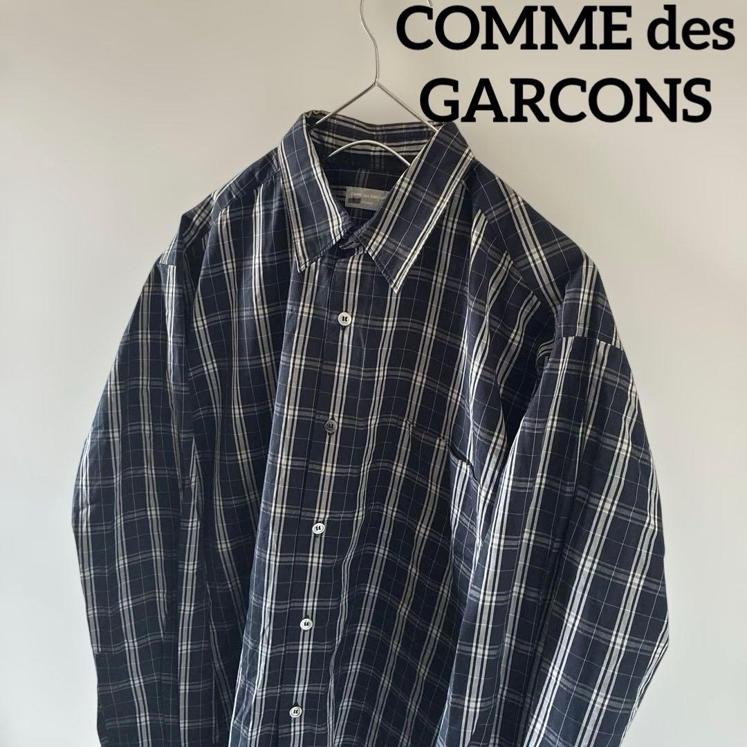 COMMEdeGARCONSHOMMEコムデギャルソンオム長袖チェックシャツL