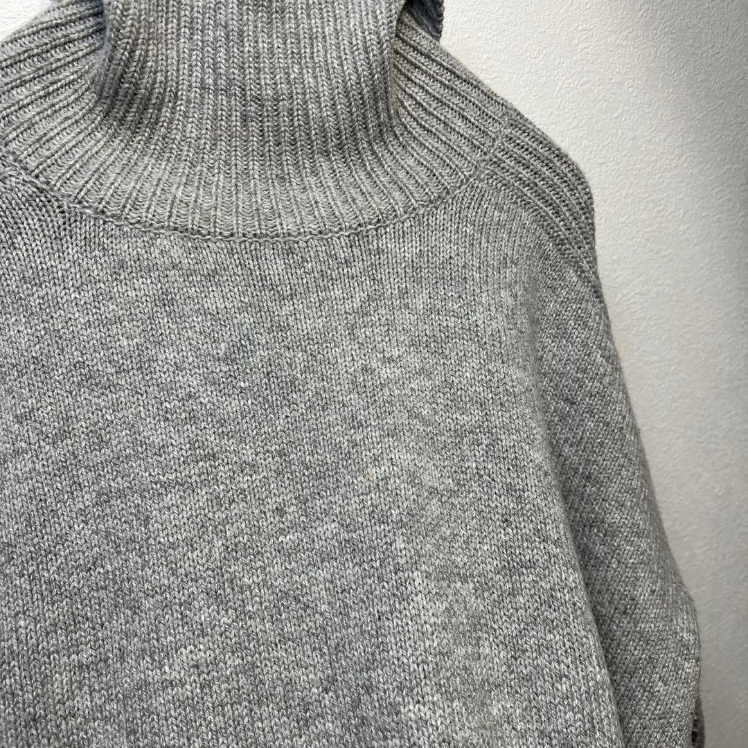 希少 MM6 上質 ウール カシミヤ タートルネック リブ ロングニット S
