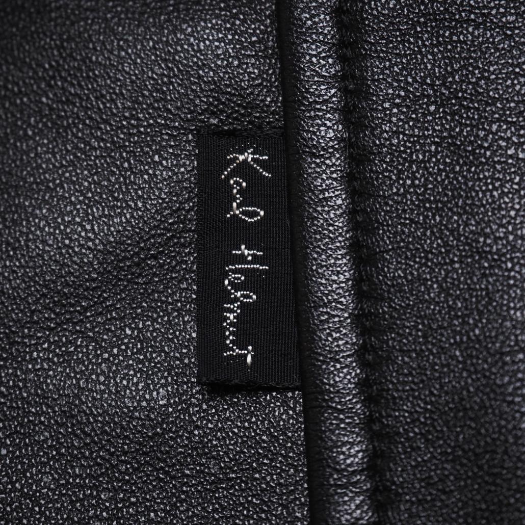 Karl Helmut ラムレザー トラッカージャケット オーバサイズ 黒 L