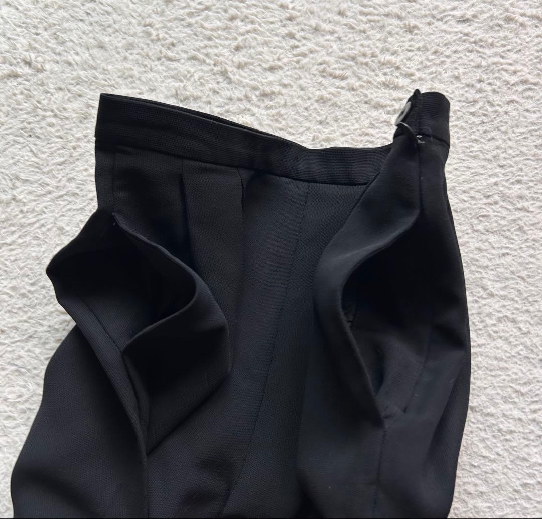 【美品】ジョルジオアルマーニ パンツセットアップ ウール 黒 40 イタリア製