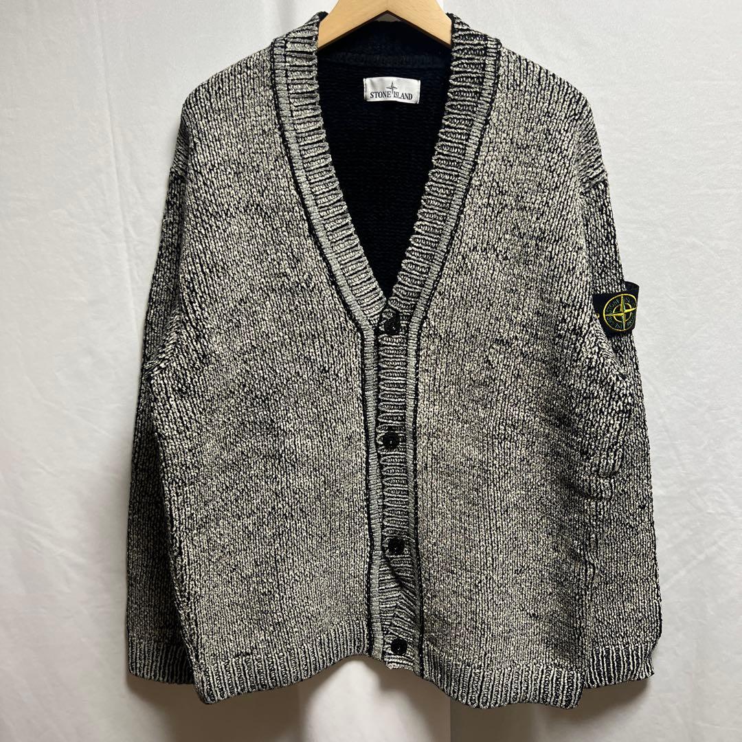 STONE  ストーンアイランド コットンシェニール カーディガン