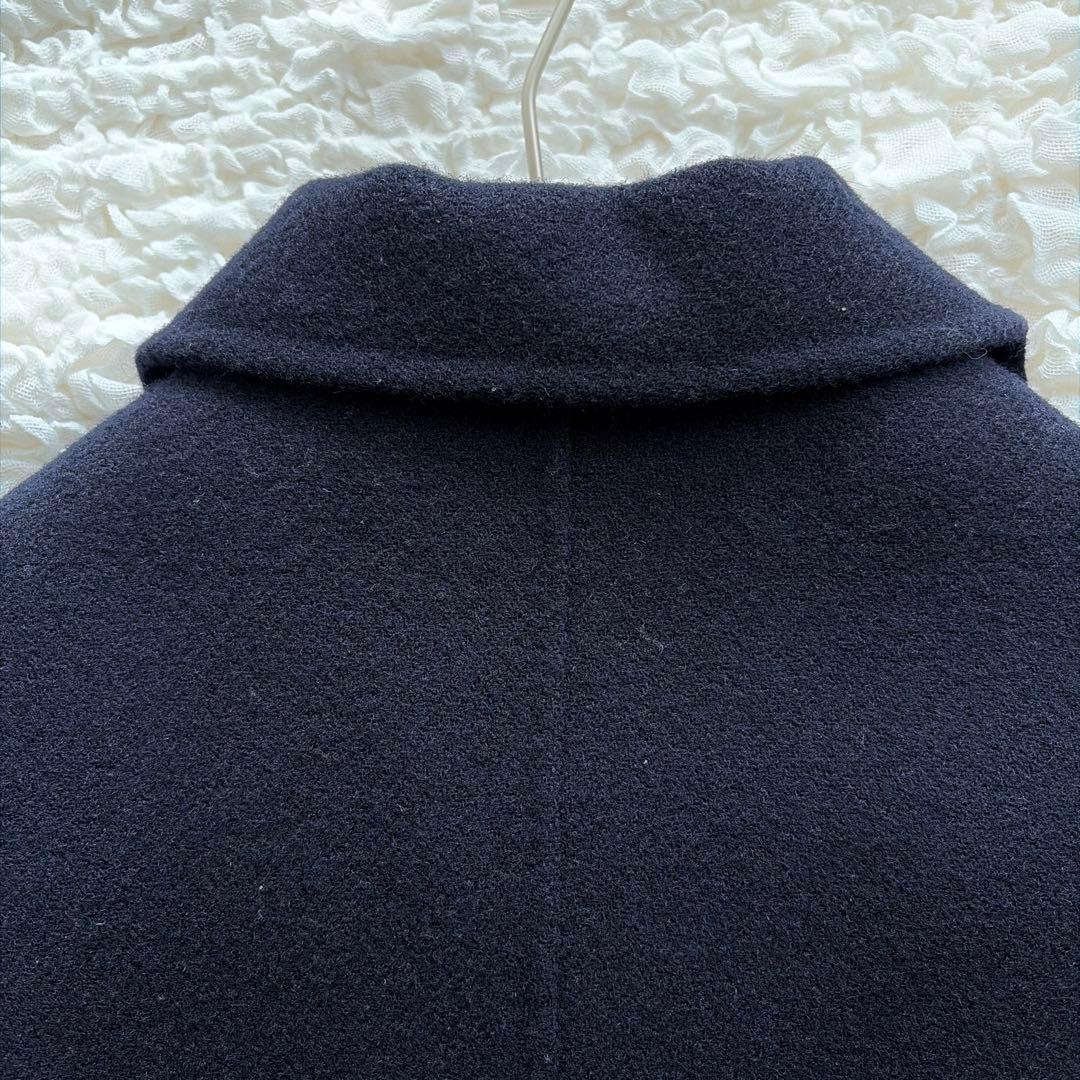 タグ付き✨ ザシンゾーン ダブルフェイス ウールチェスターコート ロング丈 紺