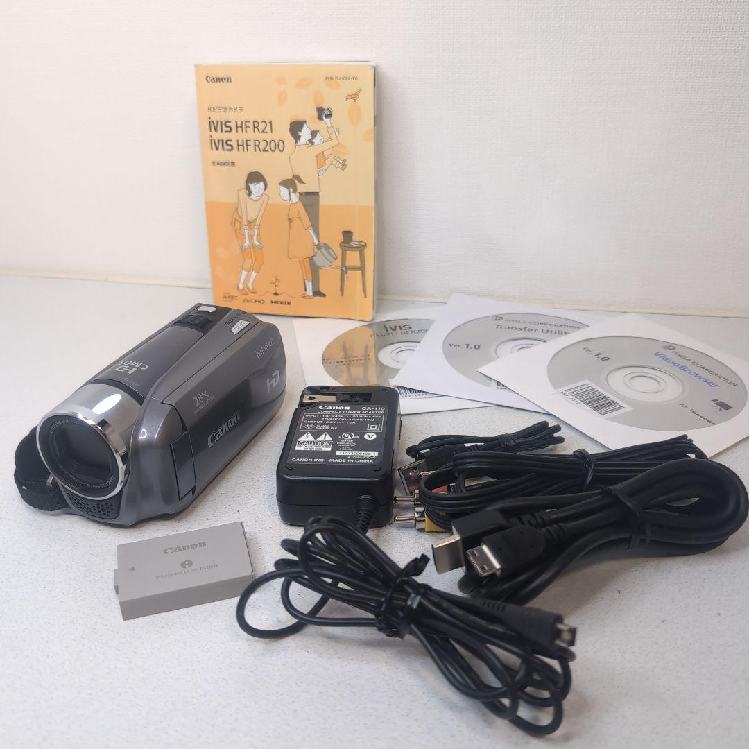 Canon iVIS HF R21 ビデオカメラ　ブラック　動作OK